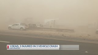 1 dead in 3-vehicle crash in Las Cruces