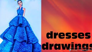Dresses Drawings Navaya Fashion