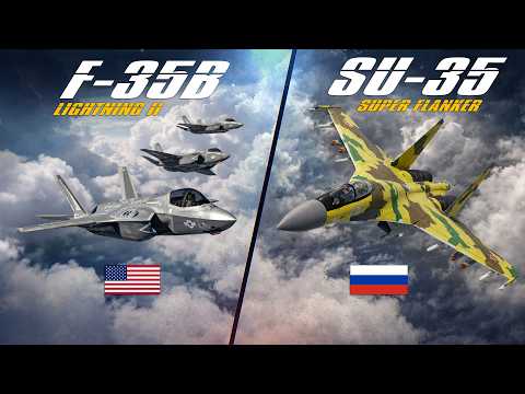 Flight Of 3x F-35b Lightning Ii Vs Su-35 Super Flanker | Digital Combat Simulator | Dcs |