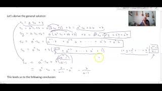 First Order Linear Difference Equations (Recurrence Relation