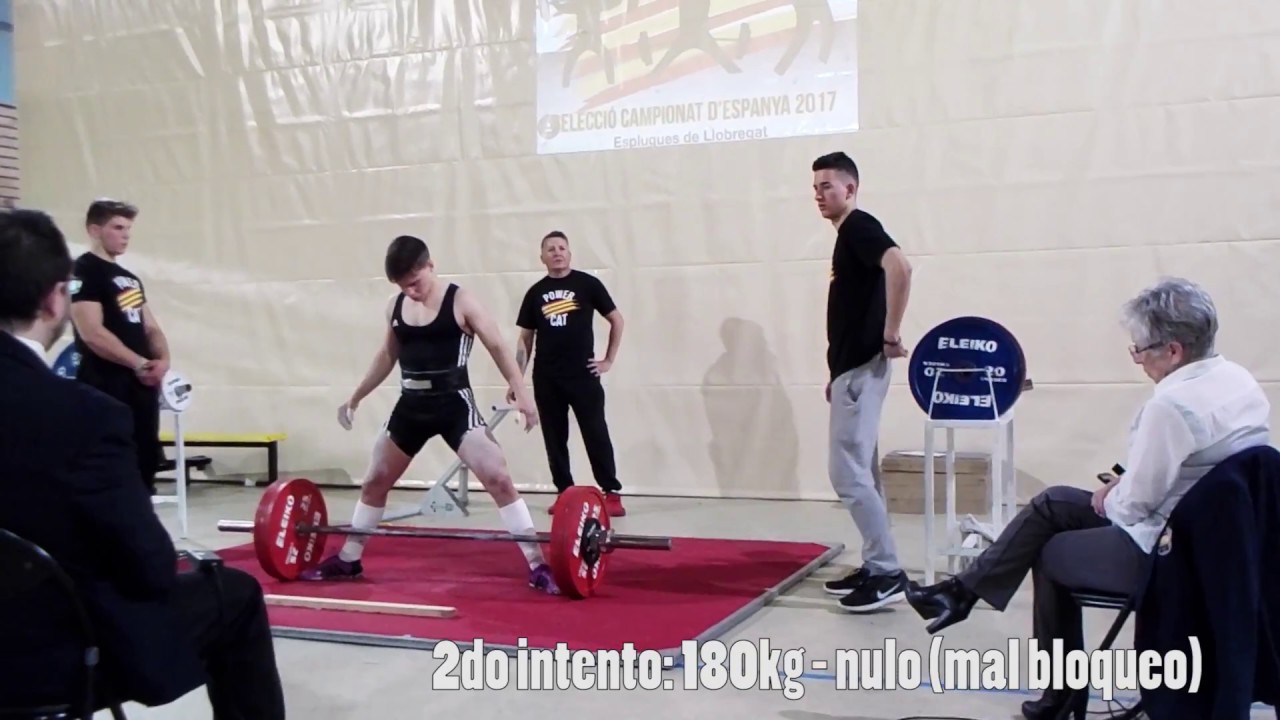 RÉCORD DE ESPAÑA NO OFICIAL POWERLIFTING SUBJUNIOR: 470KG (16 años) -74KG - OPEN ESPAÑA EN CATALUÑA.