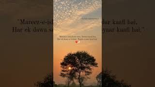 Mareez-e-Ishq | Nigah-e-Yaar | Deedar Se Sukoon Milta Hai #ishq #mohabbat #shayari