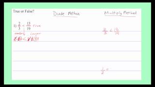 Inequalities-Determine True or False
