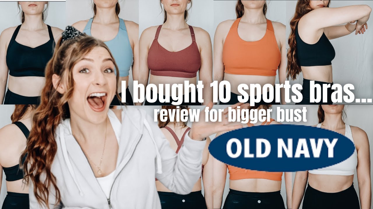 Old Navy Sports Bra Haul & Try On For Bigger Bust
