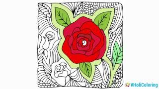 Adult Coloring Book | Anti stress coloring pages dla adults | Android | Coloring Flower screenshot 3