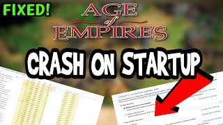 How To Fix Age of Empires Crashes! (100% FIX)