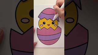 Easy Easter Coloring Book 🐣 #coloring #easter #markers