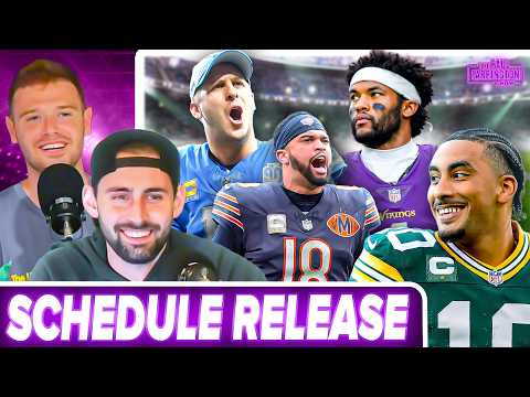 NFL Schedule Release: Packers-Vikings WEEK 1, Bears-Lions THANKSGIVING + Record PREDICTIONS