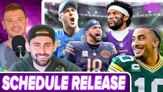 NFL Schedule Release: Packers-Vikings WEEK 1, Bears-Lions THANKSGIVING + Record PREDICTIONS