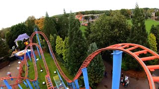 Spinball Whizzer 4K Front Seat POV - Alton Towers