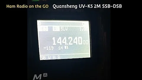 Let's try for a QSO with the Quansheng UV-K5 on 2 Meters DSB to USB IJV Firmware. #hamradio #vhf