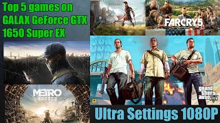 Top 5 Games Tested on GTX 1650 Super with Intel Core i5 9400F || Ultra Settings 1080P