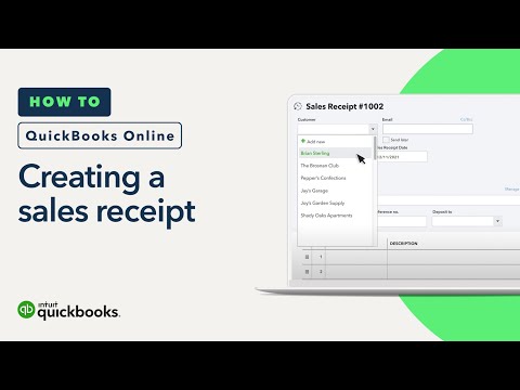 ভিডিও: কিভাবে বিক্রয় রসিদ QuickBooks কাজ করে?