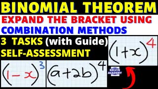 BINOMIAL EXPANSION BY COMBINATION FORMULA (3 SELF ASSESSMENT TASKS)