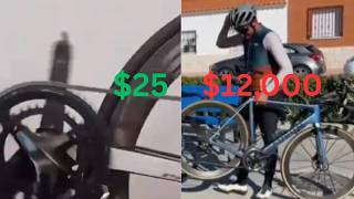 Why Pay $12,000? My $25 RIRO Chainring vs. Contador's Aurum Bike! 🤯🚲