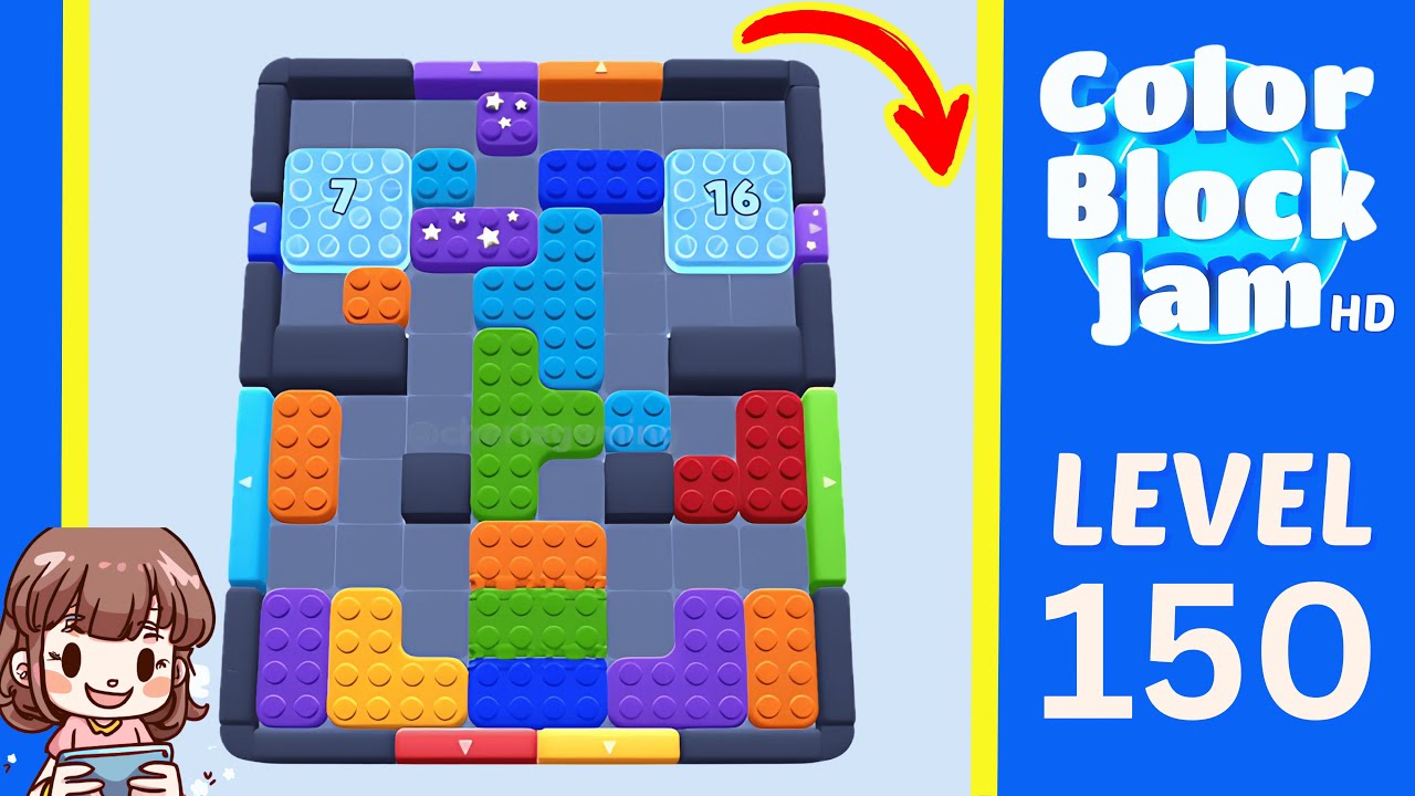 Color Block Jam Level 150 Solution Walkthrough