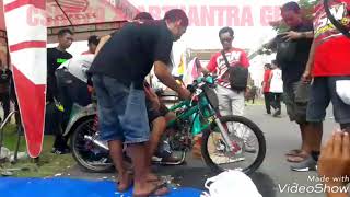 Honda c70 | Drag Honda Pitung 115cc | Adaptasi Jengat Jengat | Soerobojo Cub Day 2018