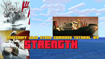 MINECRAFT JOJO STAND TUTORIAL #4 ---STRENGTH---