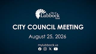 City Council Meeting - August 25, 2026
