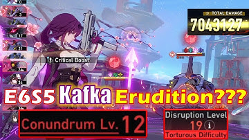 Can E6S5 Kafka Use Erudition Path? feat E6S5 Sparkle Ruan Mei Fu Xuan Gold & Gears *V12D19* Pursuit