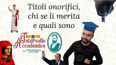 Cosa vuol dire titolo onorifico?