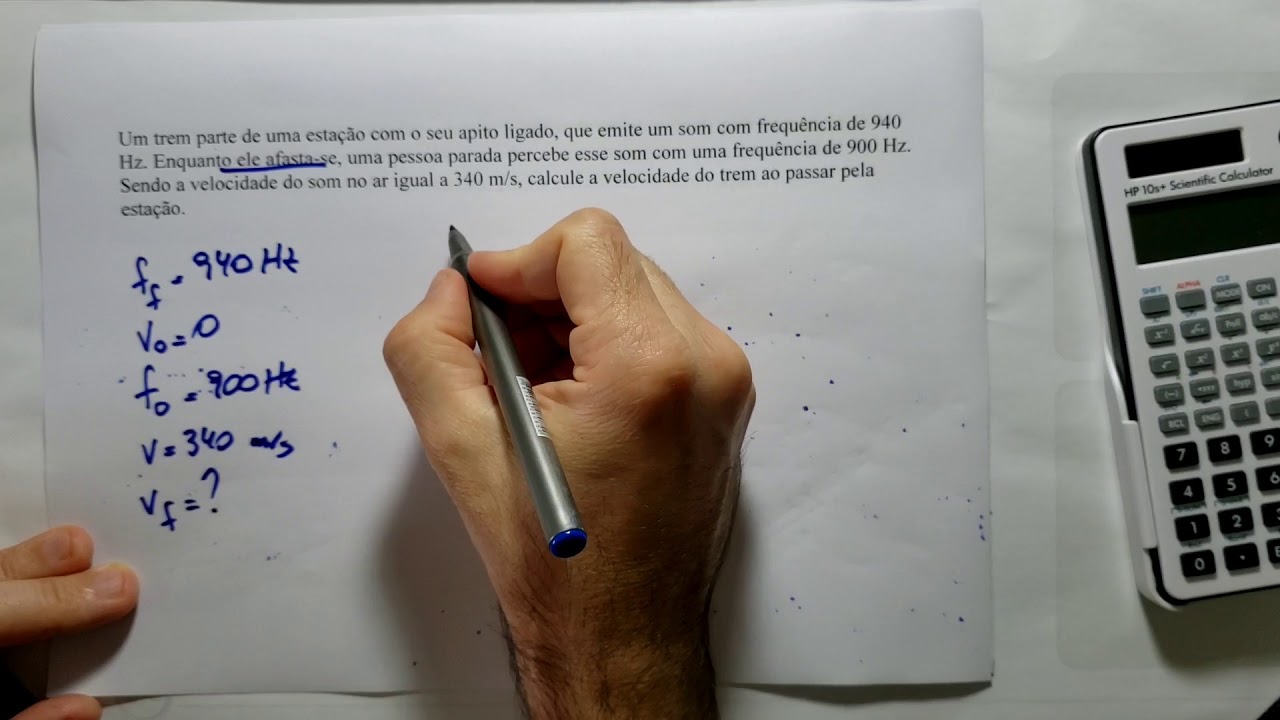 Exercícios Efeito Doppler e Ondas Sonoras