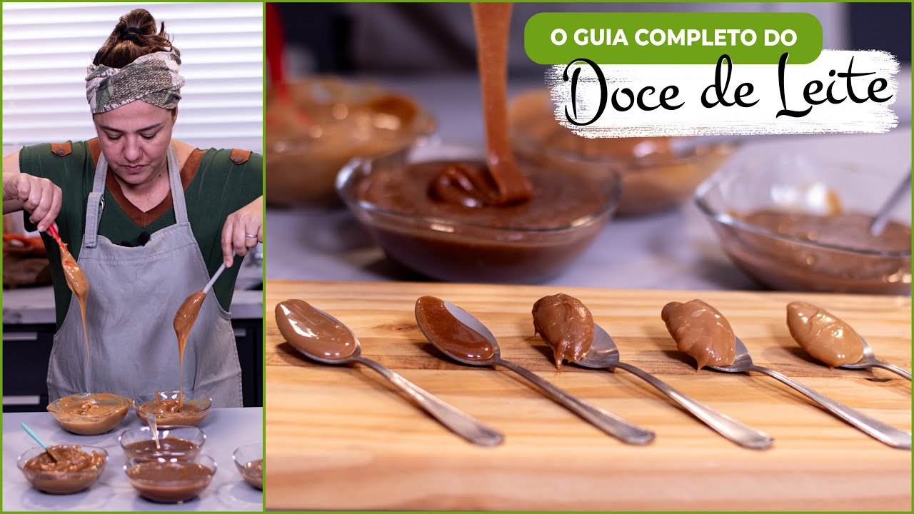 O GUIA COMPLETO DO DOCE DE LEITE - Aprenda 5 variações! 📚🥛😋