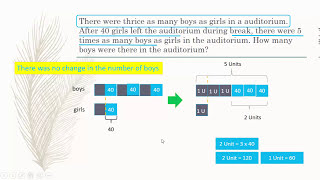 Singapore Math - Primary 3, Primary 4 - One Quantity remains unchanged