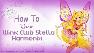How to draw winx club stella harmonix
