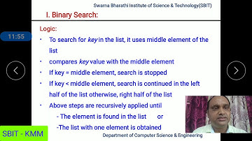 PPS - Video Lecture – Binary Search - Lecture-VI by Madhira Srinivas -15-05-2020