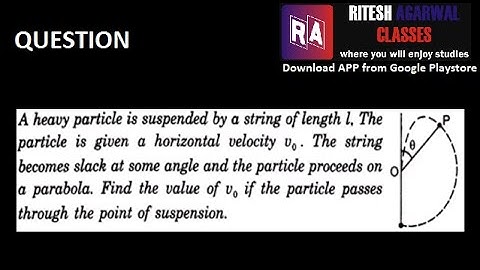 Vertical Circular Motion plus projectile motion || IIT Problem || Ritesh Agarwal || 8982111000