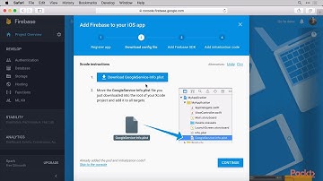 Creating a Backend for iOS - Firebase: Firebase Starting|packtpub.com