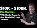 How to Create Digital Products And Software That Generate Up To $100,000 Per Month Or More