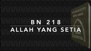 Buku Nyanyian HKBP BN 218 / BL 146 — Allah yang Setia