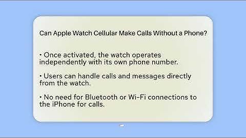 Can Apple Watch Cellular Make Calls Without a Phone? - Talking Tech Trends