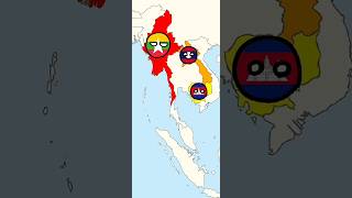 Country Ball Present To Past #Meme #Country #Countryballs #Edit #Cambodia #Myanmar #Laos #Thailand