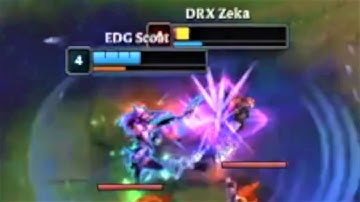 EDG Scout Akali vs DRX Zeka Sylas - INSANE Outplay