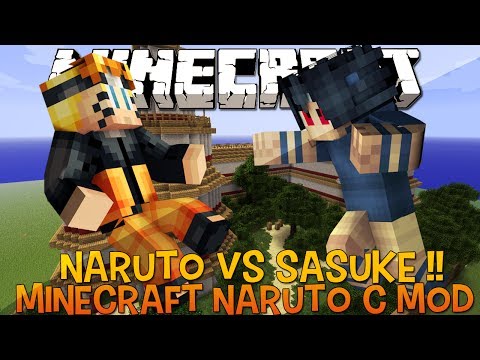Naruto Vs Sasuke Minecraft - Naruto C Mod