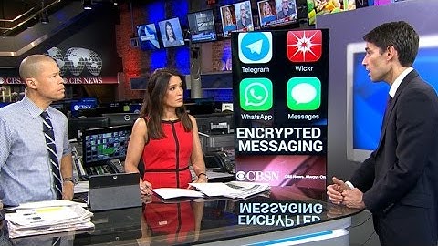 Terrorists using encrypted apps to communicate