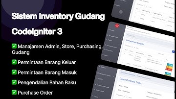 Source Code Sistem Inventory Gudang Codeigniter 3 Gratis