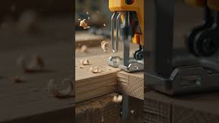 Hand cutting wood with jigsaw #woodworking #wooddesigner #woodwork #diy #tools #wood