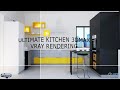 3D MAX ULTIMATE KITCHEN MODELLING &amp; VRAY RENDERING STEP BY STEP TUTORIAL