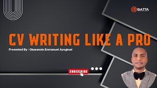CV WRITING LIKE A PRO 1C