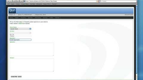 RIMS Admin Training - Creating an FAQ