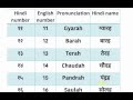 Learn hindi numbers 1120