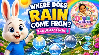 🐰🌧️ Where Does Rain Come From | Bunny Learns the Water Cycle