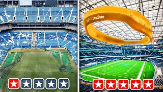 $1,000,000 vs  $5,000,000,000 NFL STADIUM