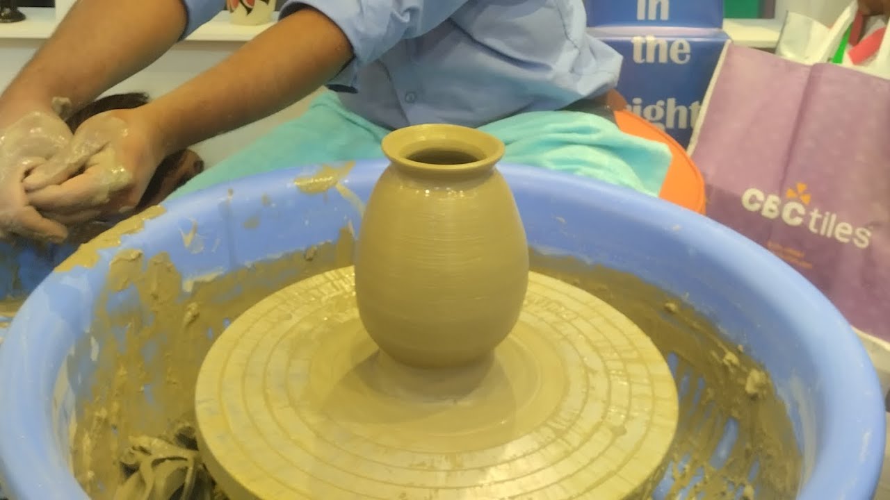 How to make a Ceramic vase made of Chinese clay in Bangladesh. YouTube