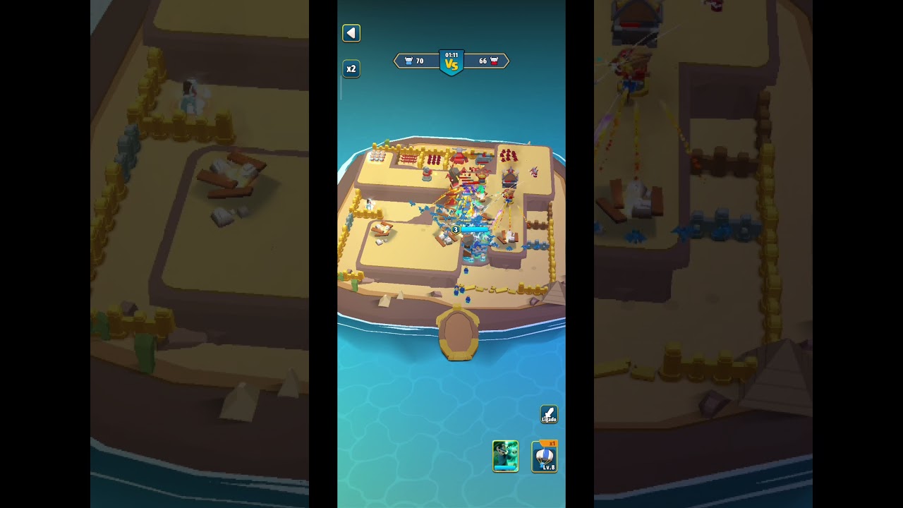 island war. revenge arena low troops at low level 350k vs 600k