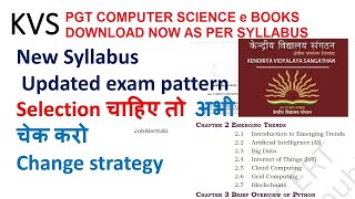 KVS PGT Computer Science Notes 2022-23  || e Book as per Syllabus